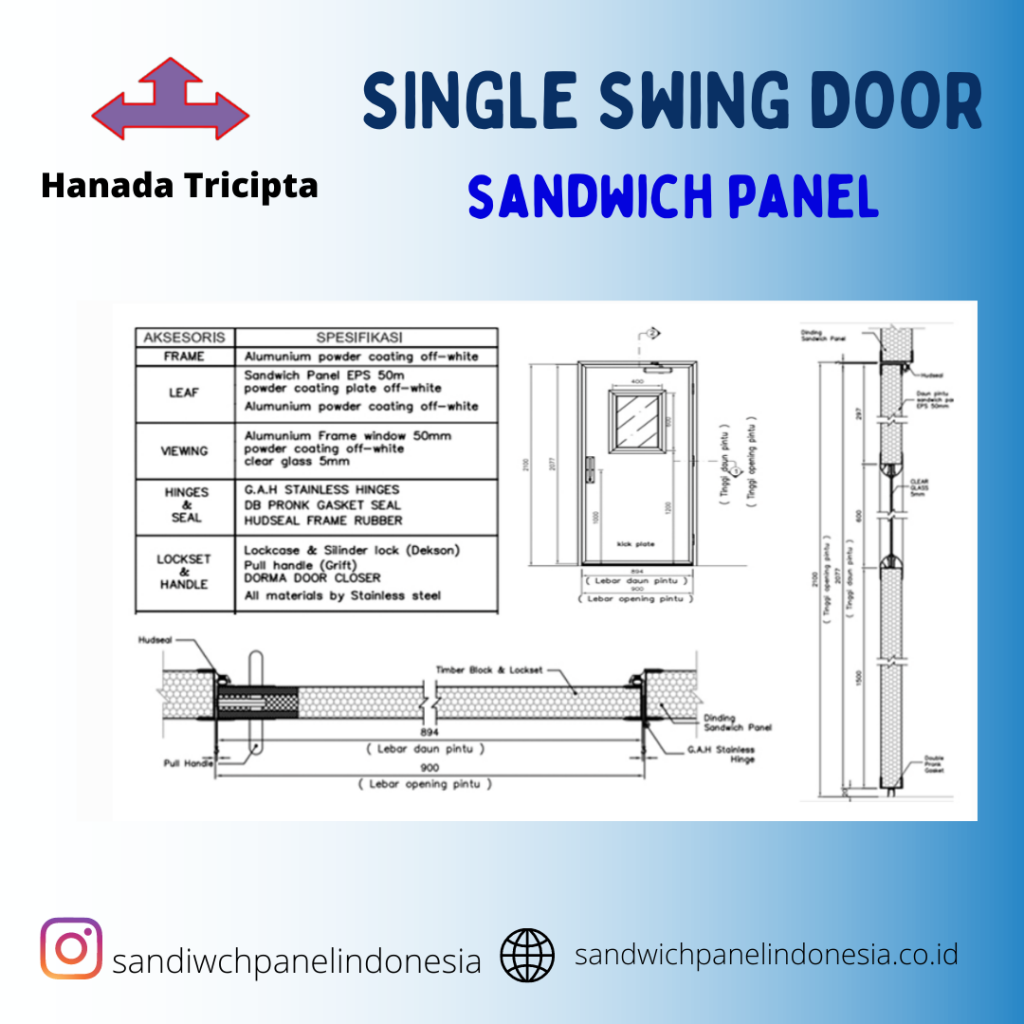 pintu sandwich panel 2